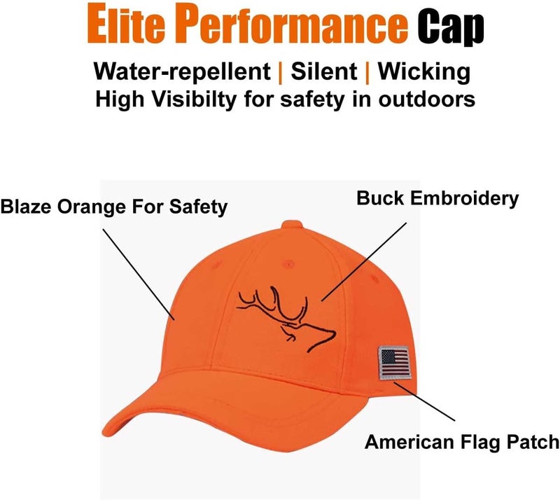 EDTREK Elite Youth High Performance Hunting Hat - Boys Girls Kids Camo Hat and Blaze Orange Baseball Cap - Image 3